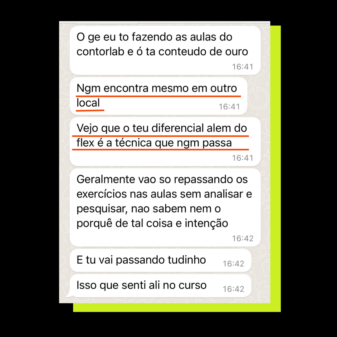 e se você ainda tem dúvidas, deixo minha propria aluna te dizer