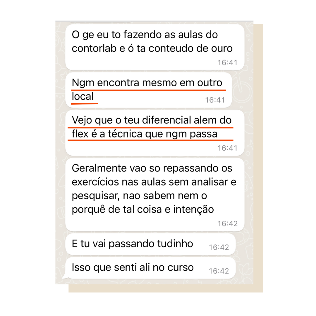 e se você ainda tem dúvidas, deixo minha propria aluna te dizer